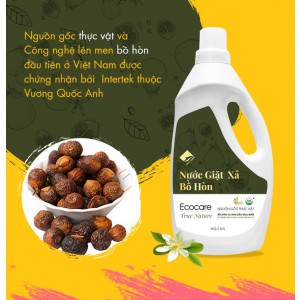 Nước giặt xả hữu cơ Bồ hòn Tinh dầu Hoa Bười 2L